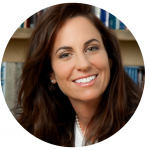 zdjecie profilowe w kolku jakas kobieta ciemne wlosy usmiech